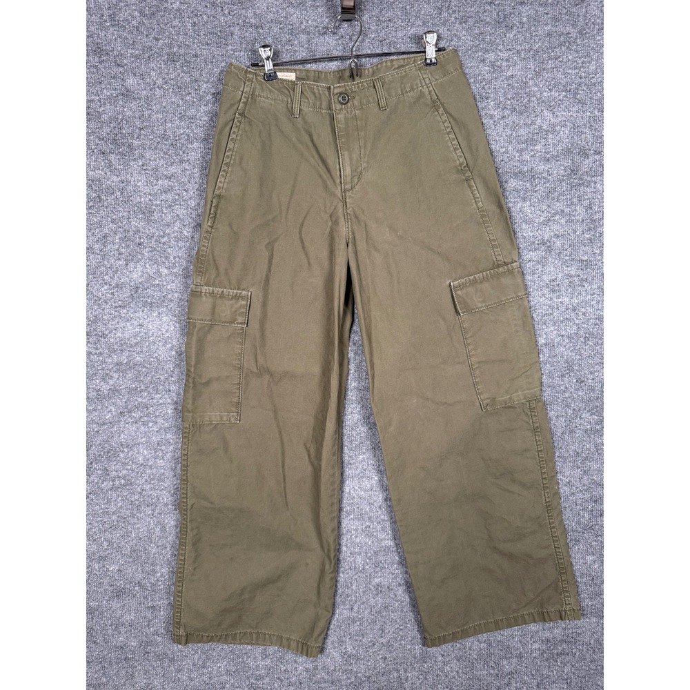 Levi's‎ Premium Womens Size 27 Cargo Pants Khaki Brown Wide Leg Gorpcore Grunge